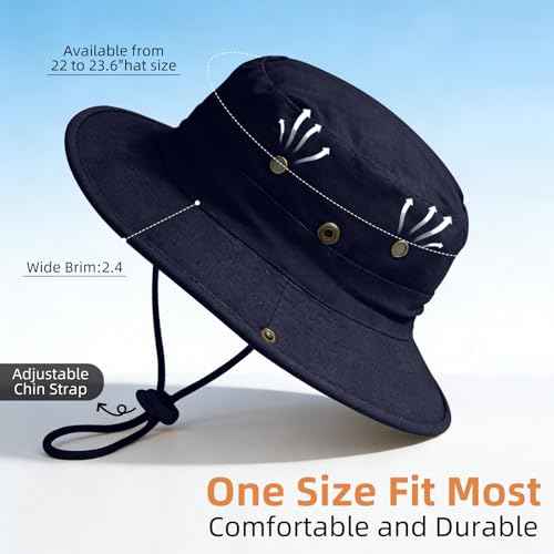 Sun Hats for Men Women Safari Hat Foldable Fishing Hat UPF 50+ Bucket Hat
