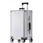 20 Inch All Aluminum Carry On Luggage with Leather Handle