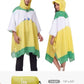 Adult Rain Poncho Waterproof Hooded Raincoat Lightweight Packable