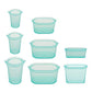 Reusable Food Storage Containers Full Set of 8 Teal