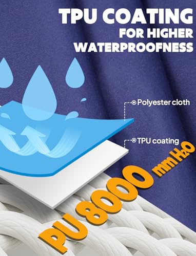 Waterproof Rain Poncho for Women Packable Hooded Raincoat with Pocket