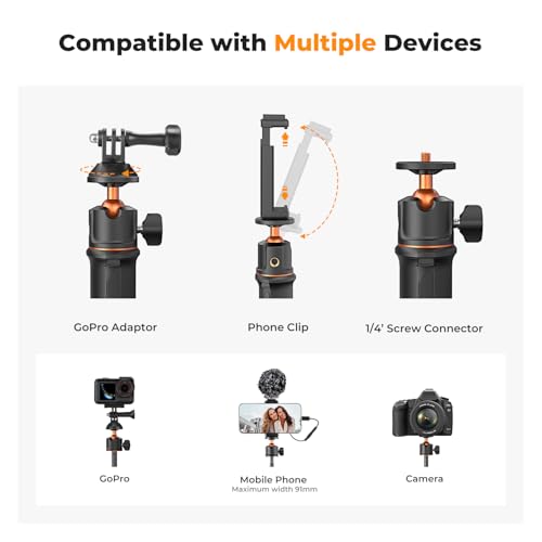 60cm 23.6" Selfie Stick Tripod