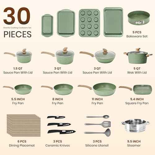 30pcs Pots and Pans