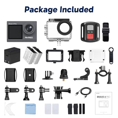 Brave 4 Pro Action Camera 4K 30fps Waterproof Underwater Camera