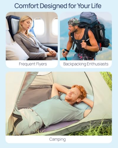 Adjustable Small Cooling Memory Foam Pillow for Travel