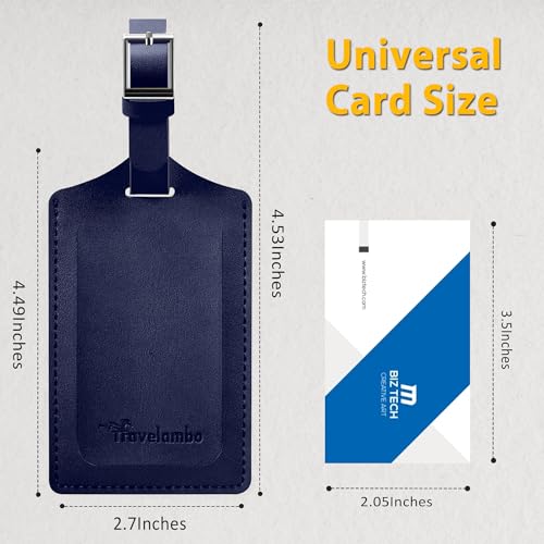 2 Pack Luggage Tags for Suitcases Airplane Travel Essentials (2 Count)