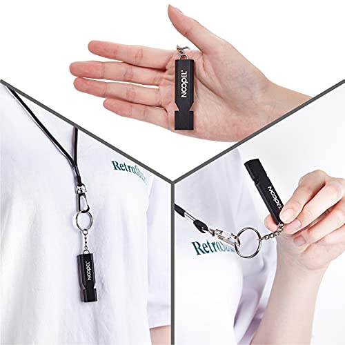 Emergency Whistles Lifeguard Safety Whistle with Lanyard and Keychain for Outdoor Camping Hiking Boating Hunting Fishing Kayak Kids Rescue Signaling Loud Survival Whistle