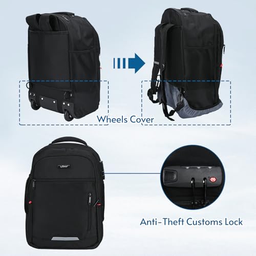 Concealable Rolling Backpack