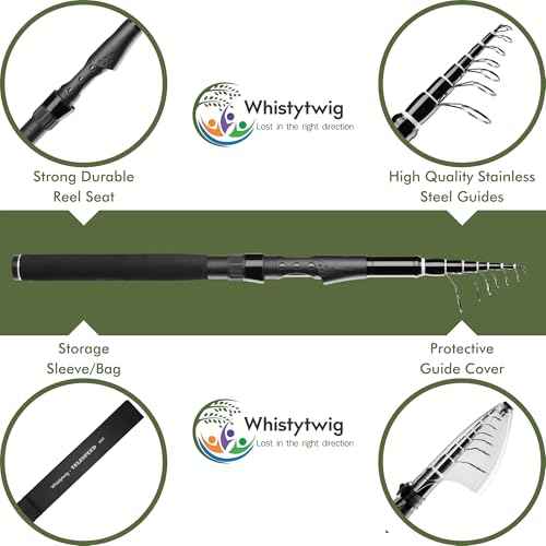 Carbon Fiber Telescopic Fishing Rod 10ft