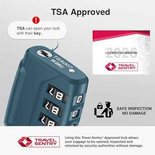 2 TSA Approved Luggage Locks 4 Digit Code Cable Lock Blue Peacock (2 Count)