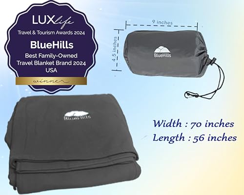 Ultra Compact Travel Blanket Pillow Airplane Long Flights