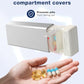 Metal Pill Organizer with 7 Separate Compartments for Pills Storage