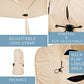 Sun Hat for Men Women with Neck Flap
