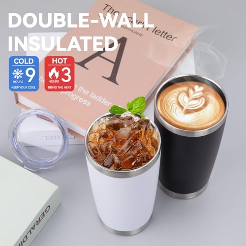 20oz Stainless Steel Tumblers Bulk (4 Count)