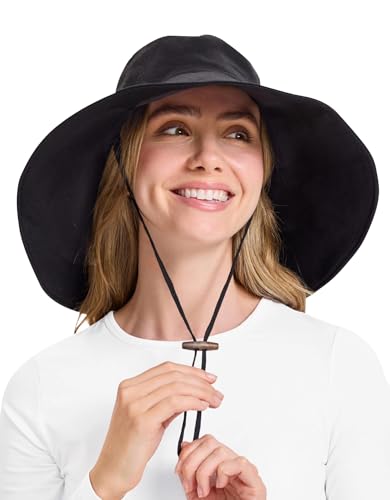 Women's Ultra Wide Cotton Linen Hat UPF 50+