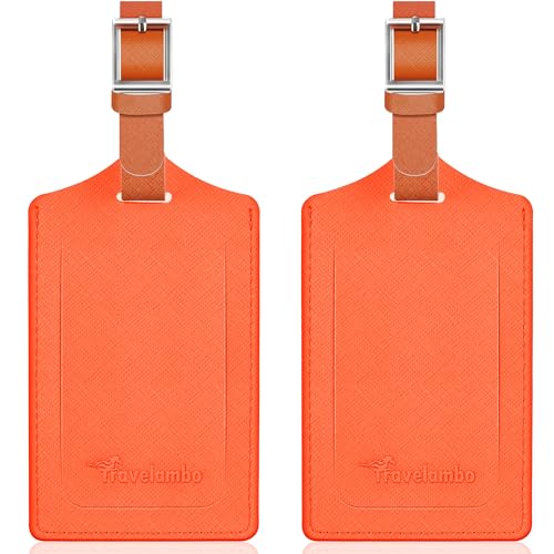 2 Pack Luggage Tags for Suitcases Airplane Travel Essentials (2 Count)