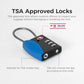 TSA Approved Travel Luggage Locks (4 Count)
