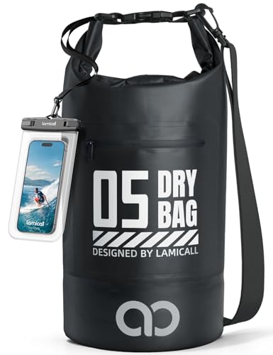 Dry Bag Waterproof Backpack with Phone Pouch 5L