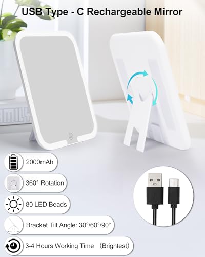 Makeup Bag with LED Mirror