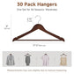 Wooden Coat Hangers (30 Count)
