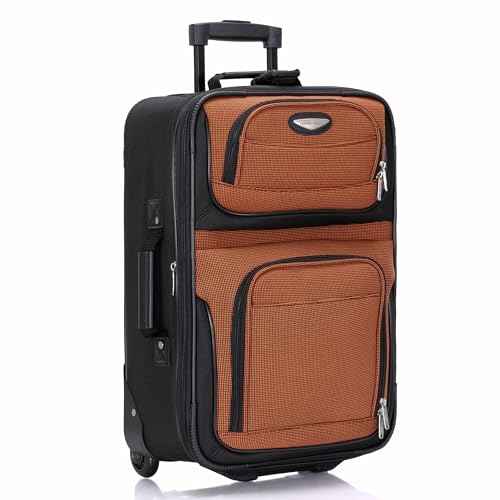 Amsterdam Softside Expandable Luggage with Rolling Wheels