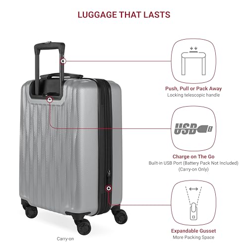 7272 Energie Hardside Expandable Luggage with Spinner Wheels