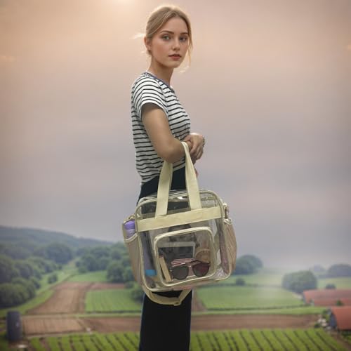 Clear Bag for Stadium Events With Shoulder Strap for Women