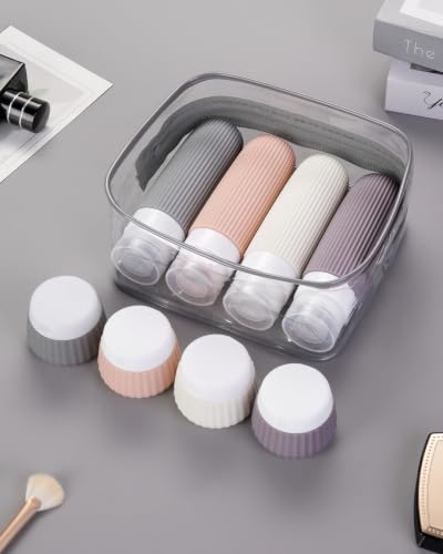 Travel Bottles for Toiletries 8 Pack (8 Count)