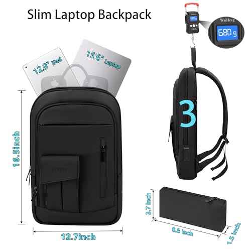 Backpack for Men Slim Business Laptop Commute Backpack