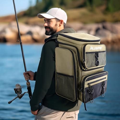 Fishing Backpack with Rod Holders