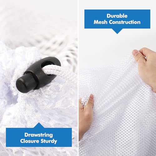 4Pcs Mesh Laundry Bags Washing Machine Mesh Wash Bags for Clothes (4 Count)