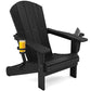 Outdoor Adirondack Chairs with 2 Cup Holders