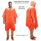 Hooded Rain Poncho for Adults