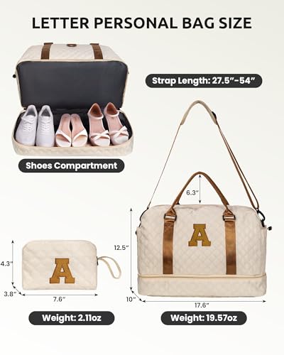 Duffle Bag with Shoe Compartment