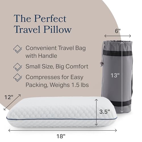 Cooling Gel Memory Foam Camping Pillow