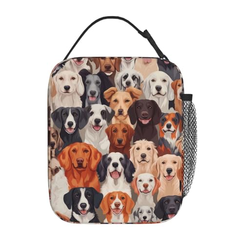 Dog Insulated Lunch Box for Women Men Dog Lunch Bag for Travel