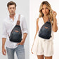 10L Crossbody Sling Bag for Women Men Anti Theft Cross Body Fanny Pack Belt Bag Purse Gifts for Women Faux Leather
