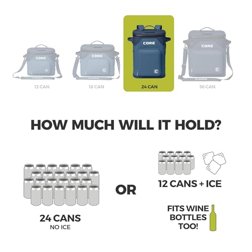 Magnetic Leak Proof 24 Can Soft Cooler with Waterproof Zipper
