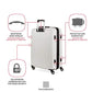 7272 Energie Expandable Hardside Luggage with Spinner Wheels and TSA Lock