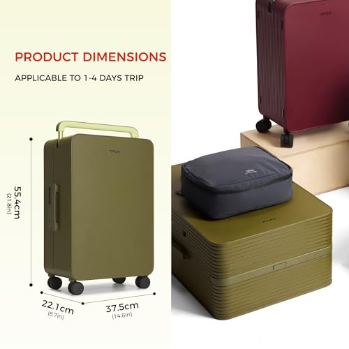 Balance 20" Hardside Wide Handle Zipperless Luggage Moss Green