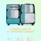 6 Set Compression Packing Cubes for Travel
