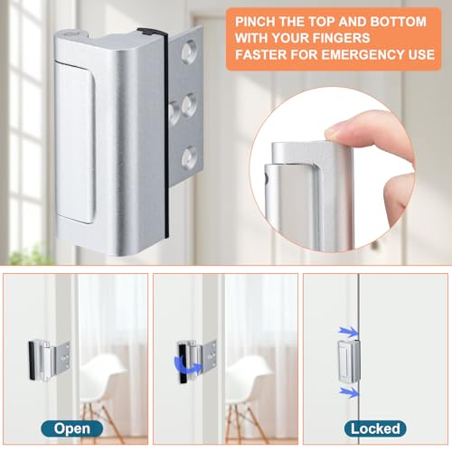 2 Pack Home Security Door Lock (2 Count)