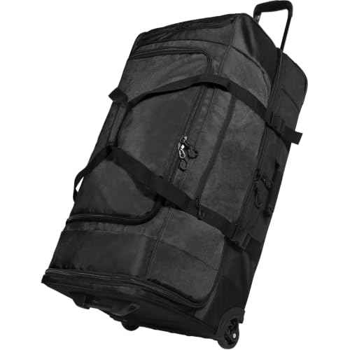 33" Large Rolling Duffle Bag with Wheels and Handle for Travel