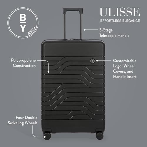 B Y Ulisse Checked Luggage with Spinner Wheels