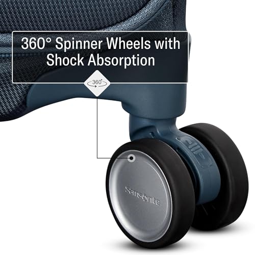 UpLIFT Lightweight Medium Checked Softside Luggage with Spinner Wheels