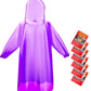 6 & 20 & 50 Pack Disposable Rain Ponchos for Adults (20 Count)