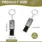 Three Tube Whistle Aluminum Alloy Survival Whistle for Outdoor Needs Sports Referee Emergency (2 Count)