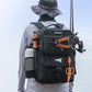BaitSpace Fishing Backpack with Bait Binder & 2 Rod Holders