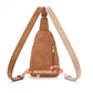 Crossbody Bags for Women Leather Sling Bag for Woman Travel Camel Brown