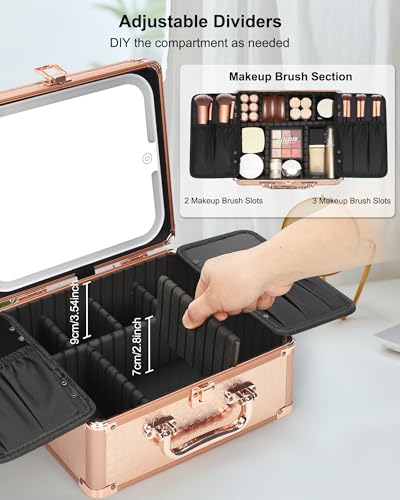 Makeup Bag with LED Mirror